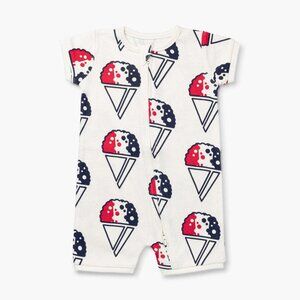 Baby Shorty Pajamas - Snowcone Celebration
